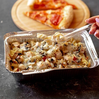 Паста "Цыплёнок и грибы"