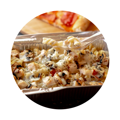 Паста «Цыплёнок и грибы»