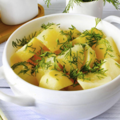 Картофель отварной с зеленью