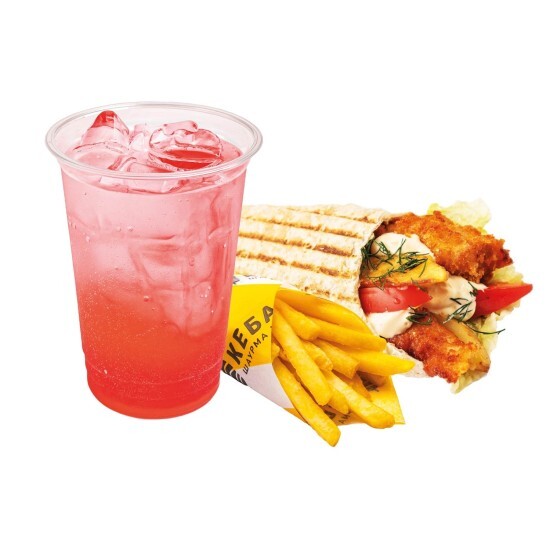 Взрывное комбо 1 (Шаурма Фирменная + Фри мини + Лимонад 0,5л)