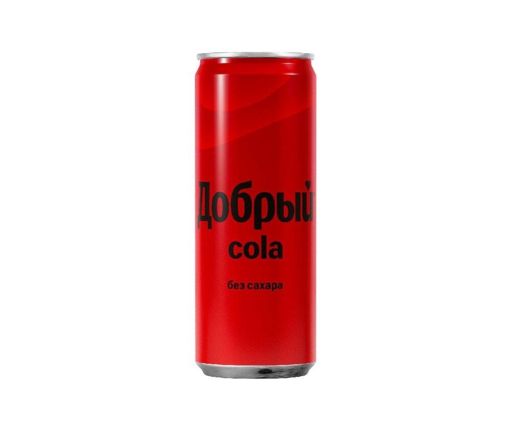 Добрый 0,33 Cola Без сахара